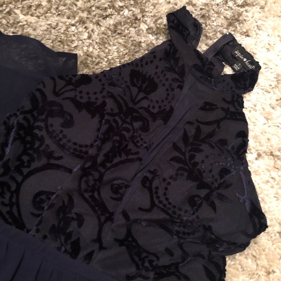 Elegant Dark Blue/ Navy chiffon jumpsuit - Picture 4 of 9